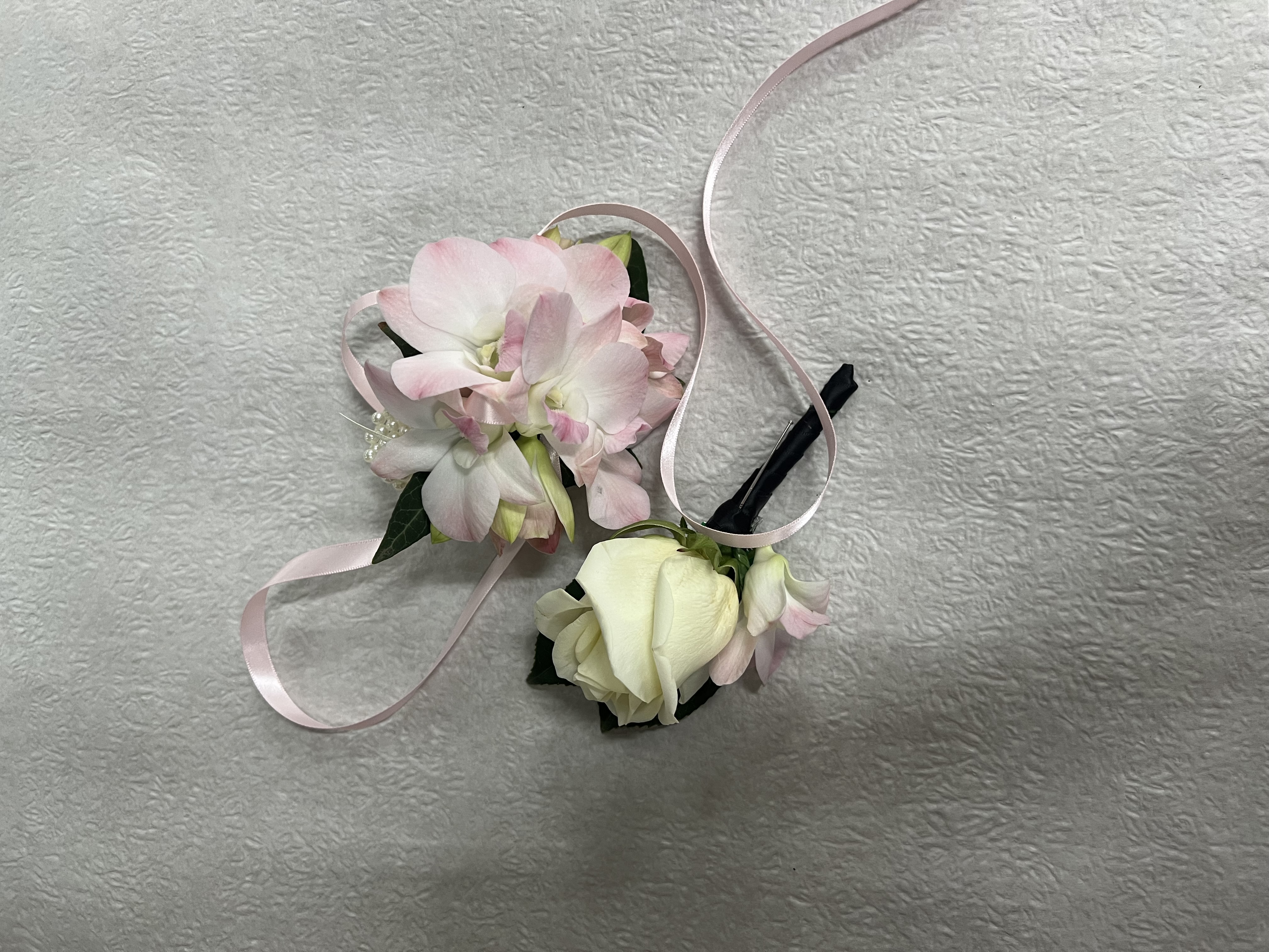 Formal Set: Wrist corsage and Buttonhole - Pick up in store